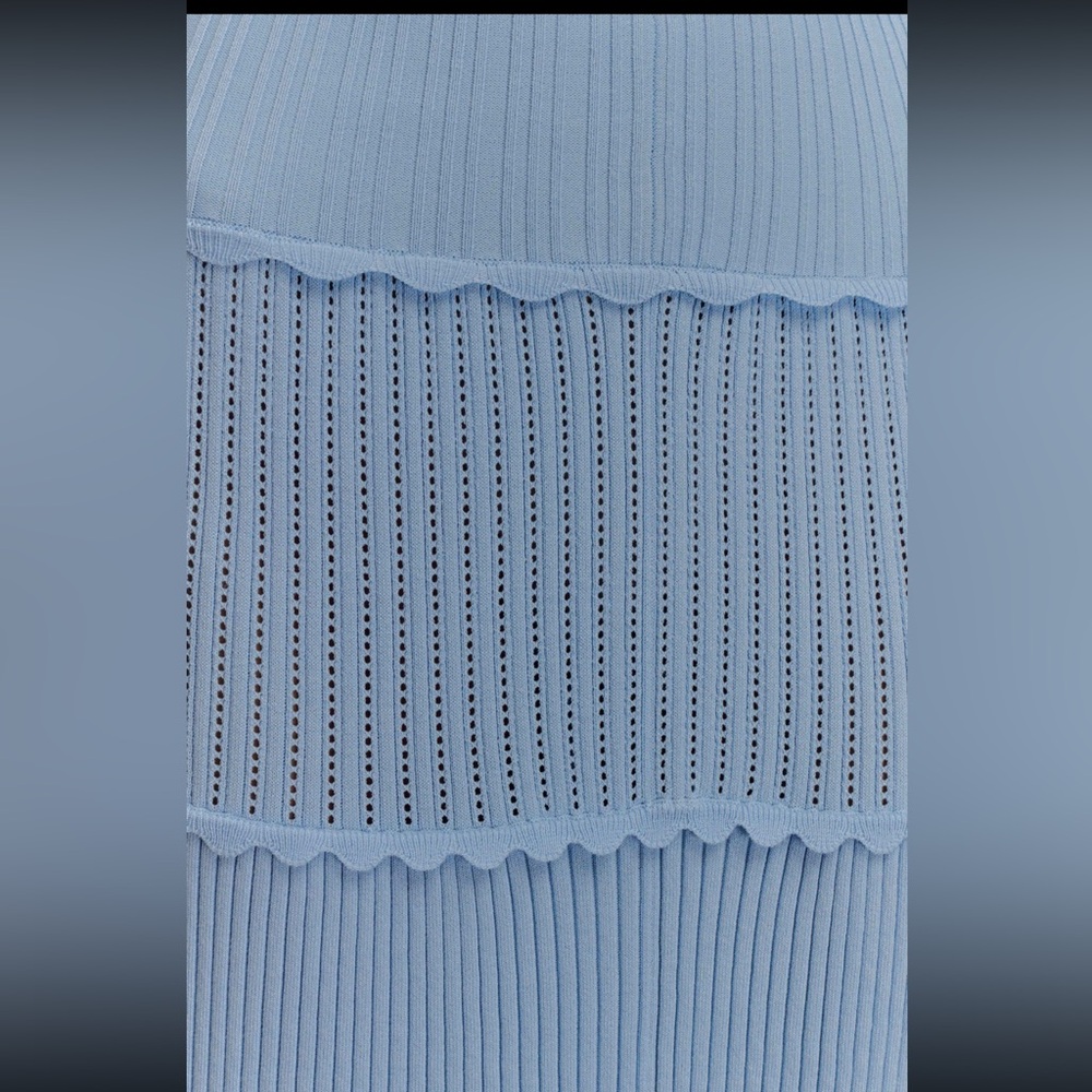 Meshki Strapless Light Blue Maxi Dress - Picture 6 of 7